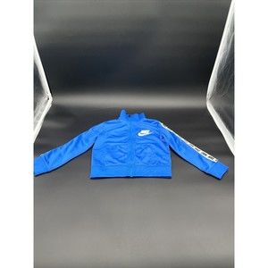 Nike Boys Kids 2T Toddler Black & Blue Jacket Full Zip Logo Youth